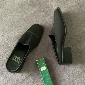 Mootsies Tootsies Black Heeled Mules